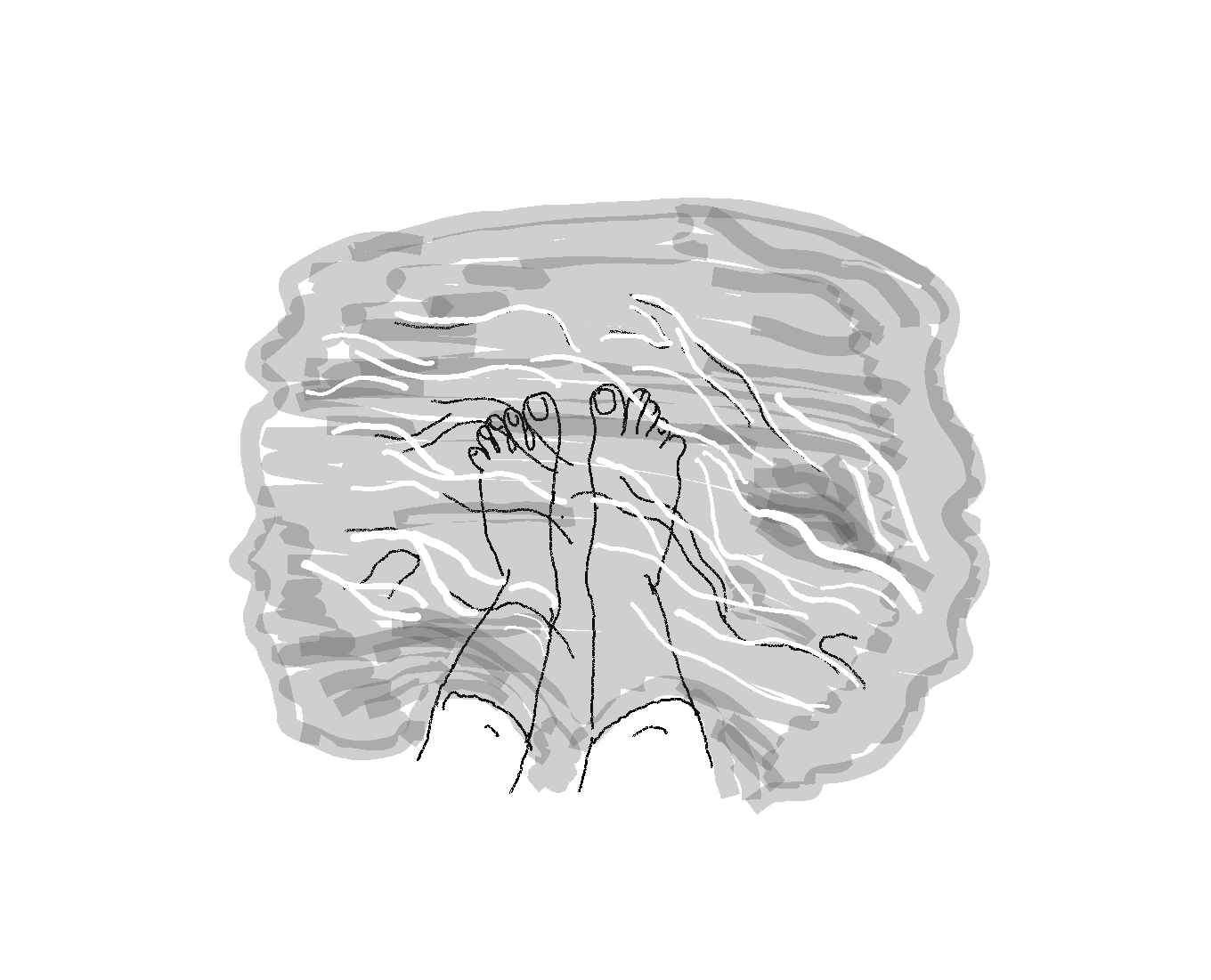 pieds dans l'eau